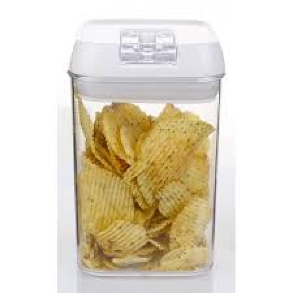 CRYSTAL AIR-TIGHT CONTAINER WITH EASY LOCK LID 